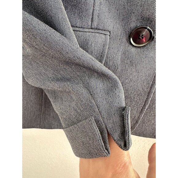 Le Suit Women's Blazer Jacket Size 4 Chambray Blue 3-Buttons Career Officewear‎ - Picture 6 of 9